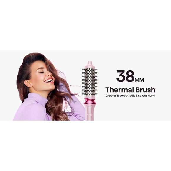 Wavytalk -  Heatwave Pro 5-in-1 Curling Wand Set, Inc Pink - Picture 9 of 13